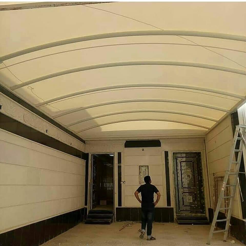 مظلات شرقية وخشبية للمداخل – شكل جميل ومتين