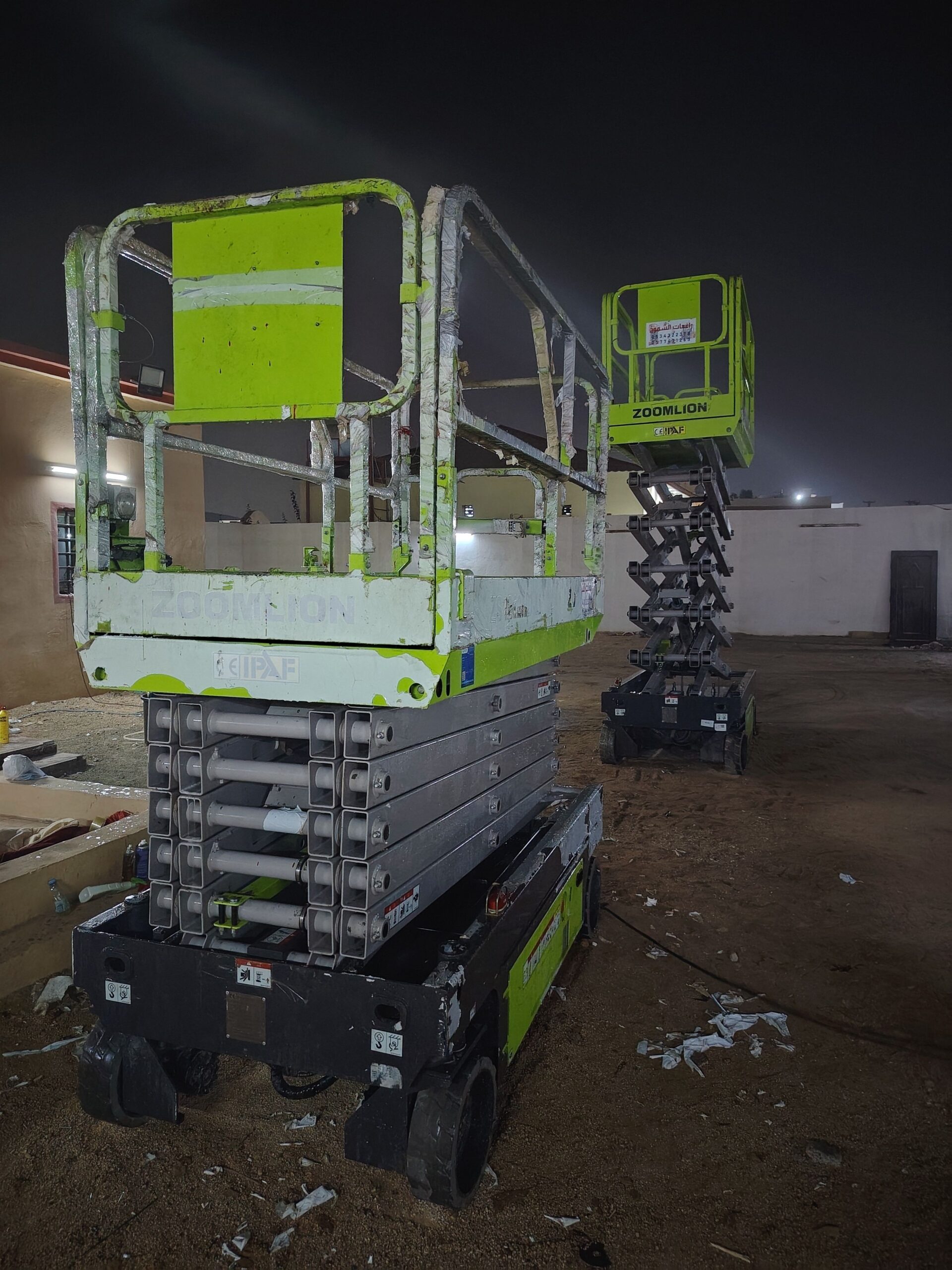 سيزر لفت 8متر10متر12متر 14متر16متر كهرباء للايجار