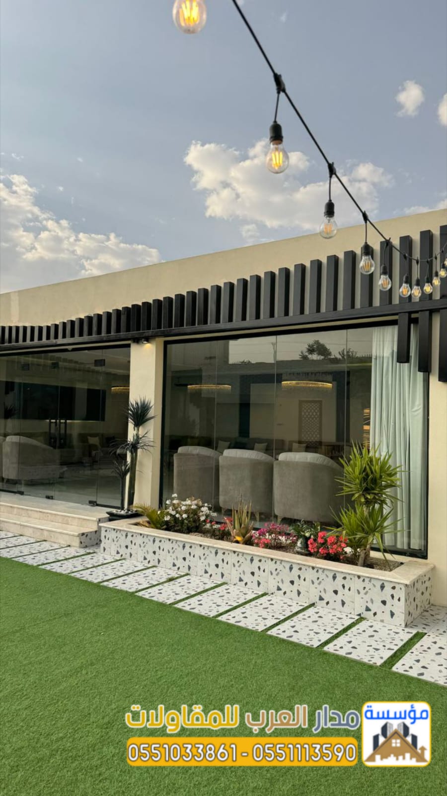 تشطيب مجالس فخمة و بناء ملاحق خارجية بالرياض