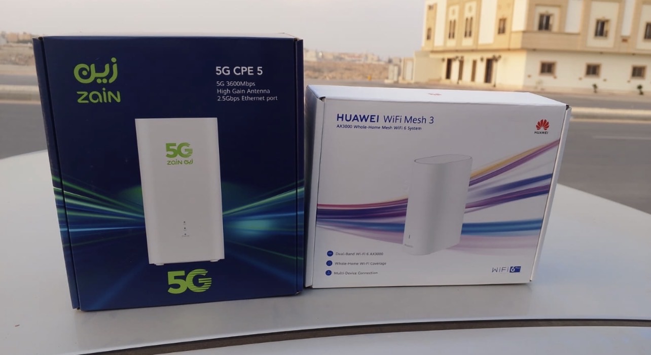 راوتر هواوي وشريحة مجاناً من زين نت لامحدود 5Gمتنق