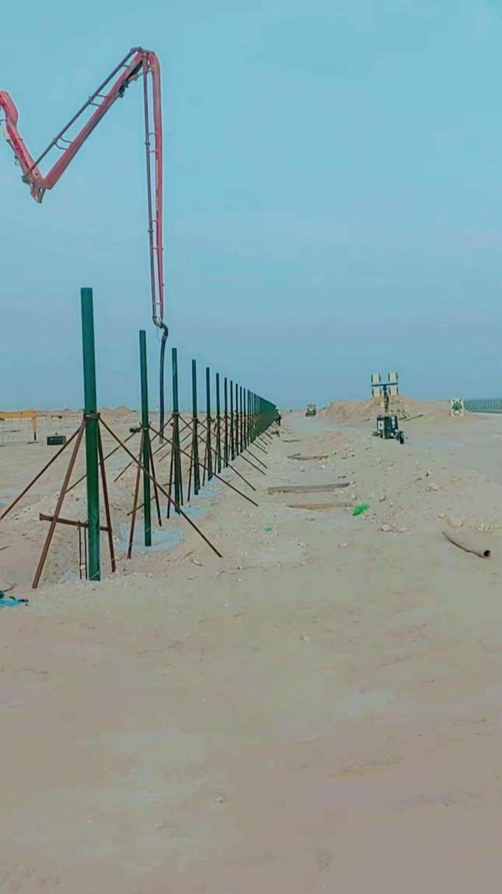مقاول سياج امني شبوك ومضلات وحجر ربراب