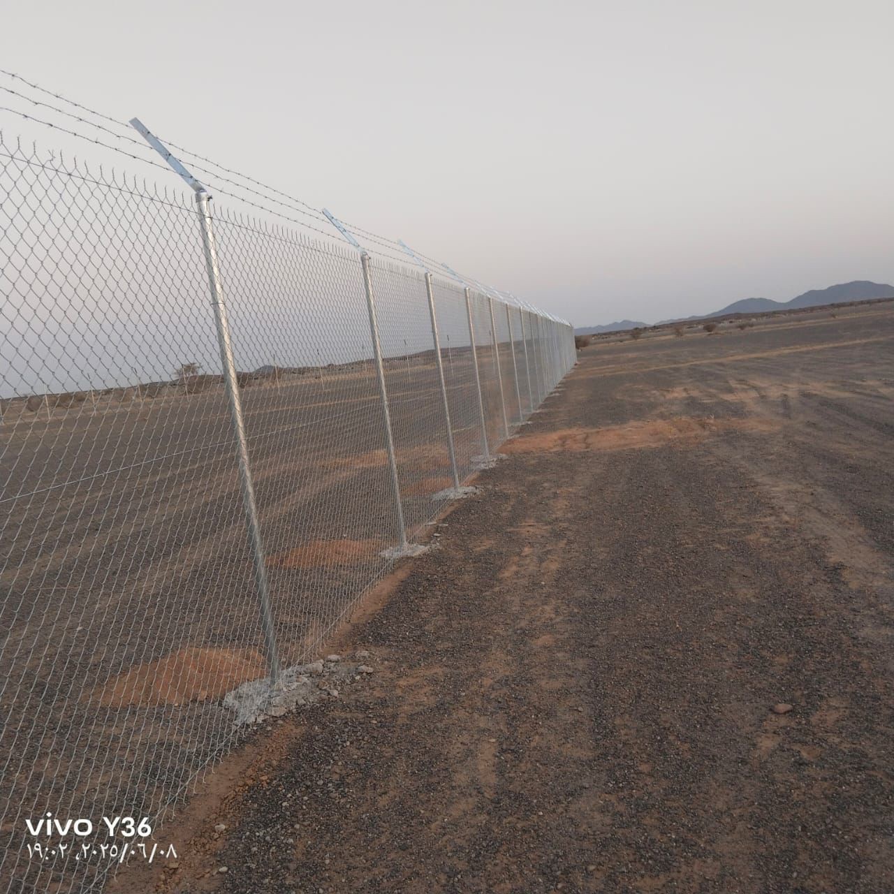 مقاول سياج امني شبوك ومضلات وحجر ربراب