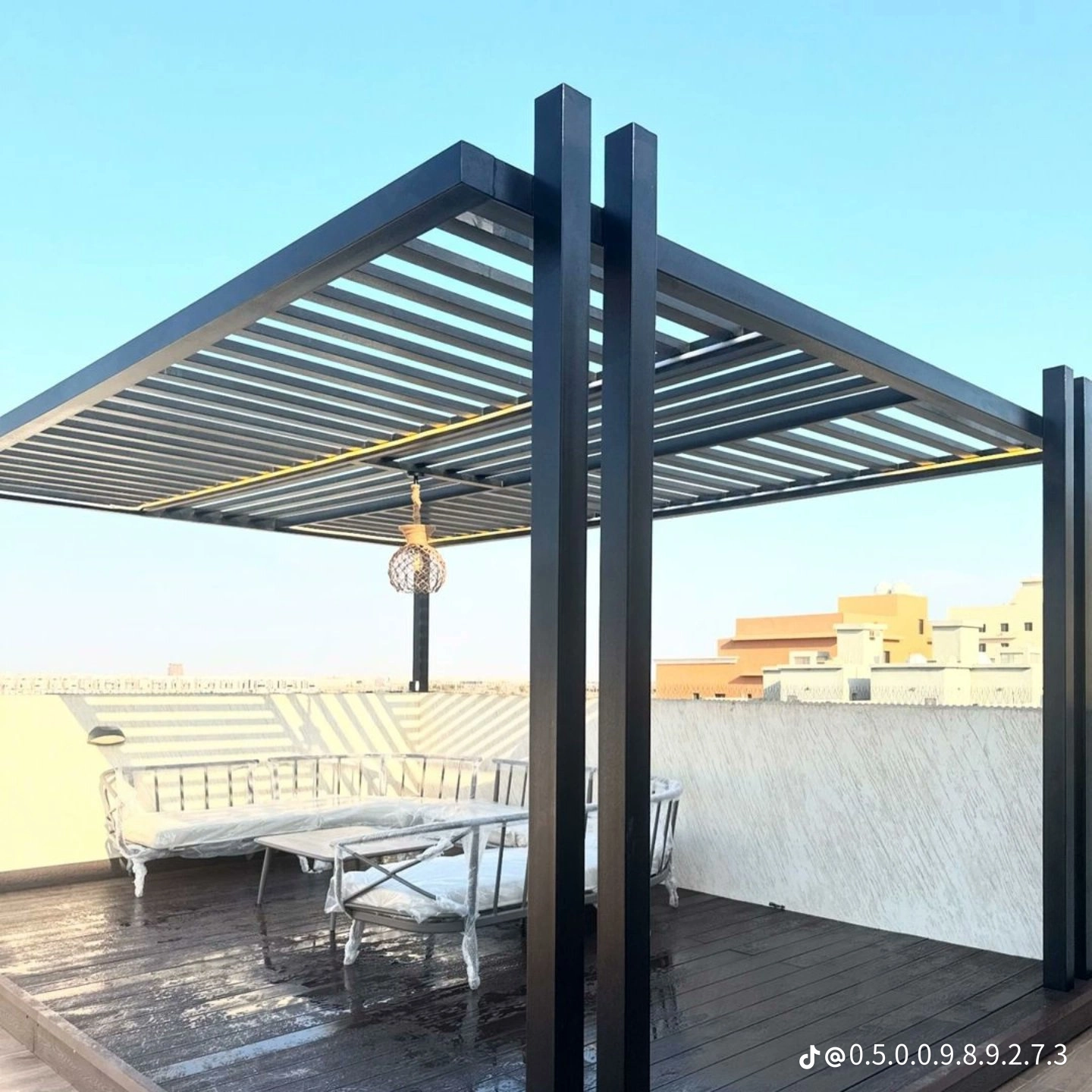 مظلات سيارات باركنج سواتر برجولة لكسان جلسات خارجي