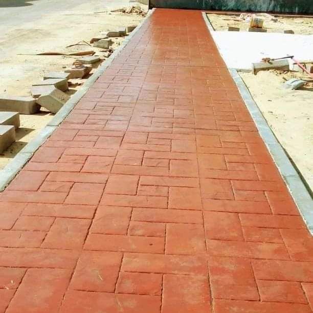 سقف ايبو كسي خرسانه صبة س ريت مطبوعه الملونة صبه م