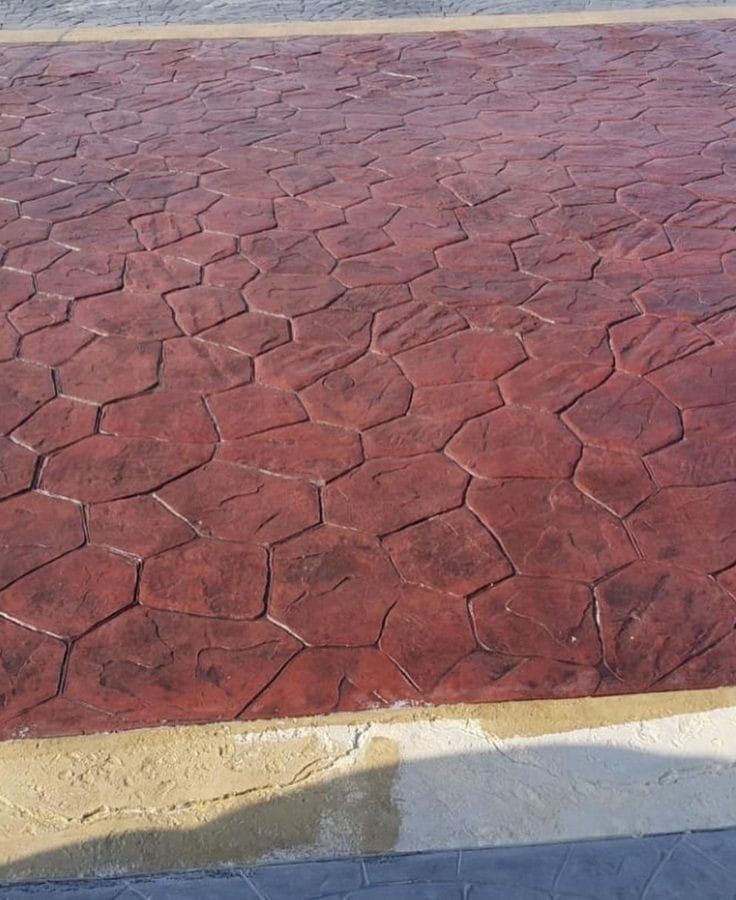 سقف ايبو كسي خرسانه صبة س ريت مطبوعه الملونة صبه م