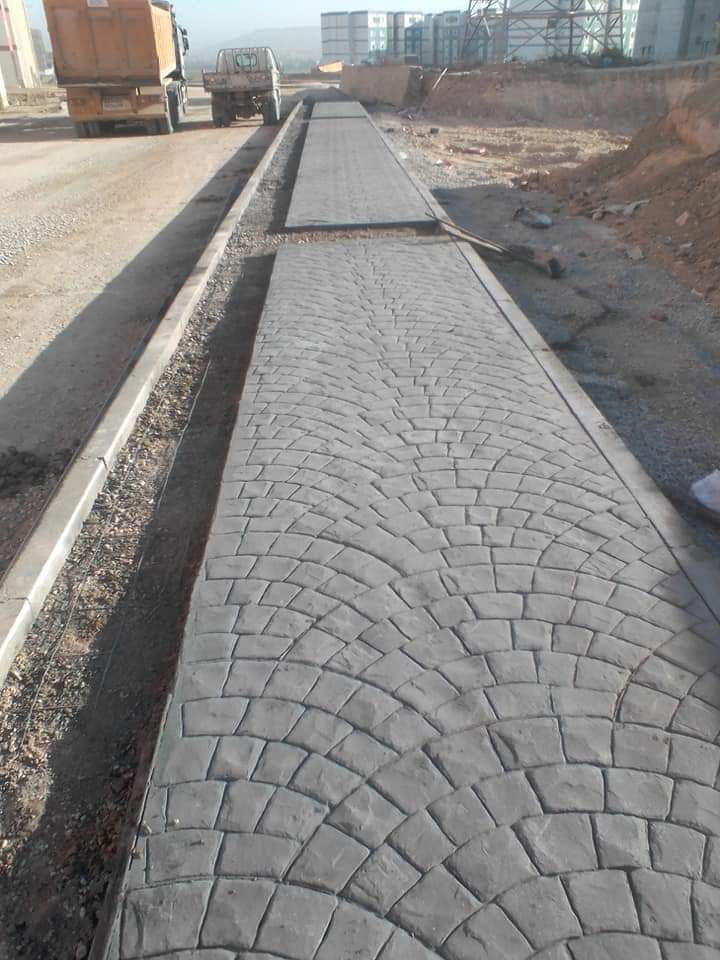 سقف ايبو كسي خرسانه صبة س ريت مطبوعه الملونة صبه م