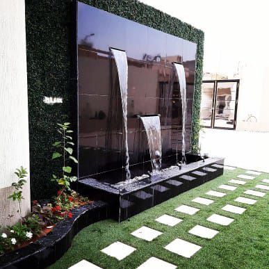 تنسيق الحدايق في الفلل والقصور