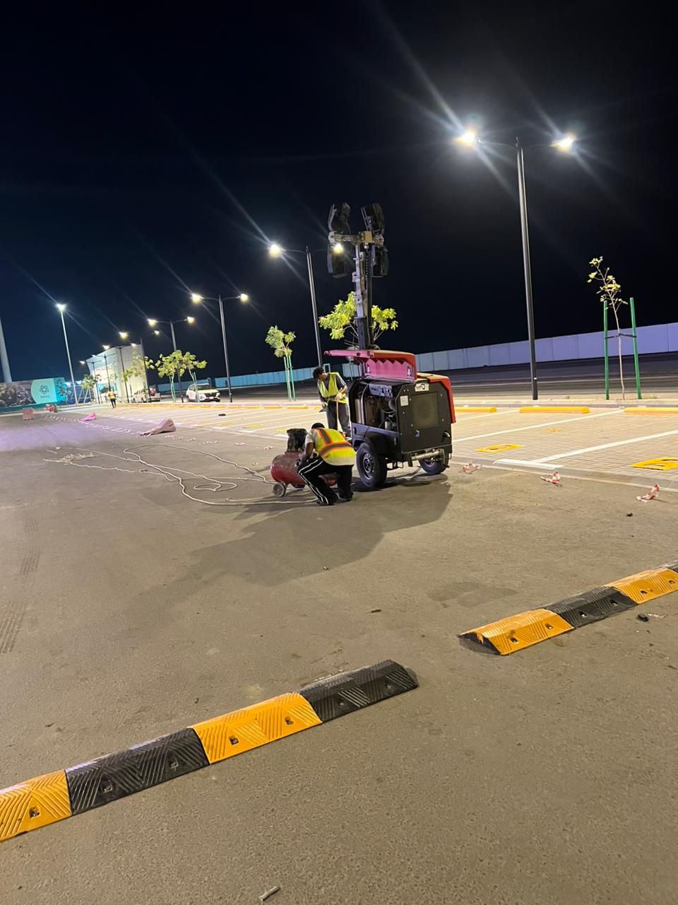 تخطيط طرق تخطيط شوارع مواقف خاصه معاقين مطبات صوتي