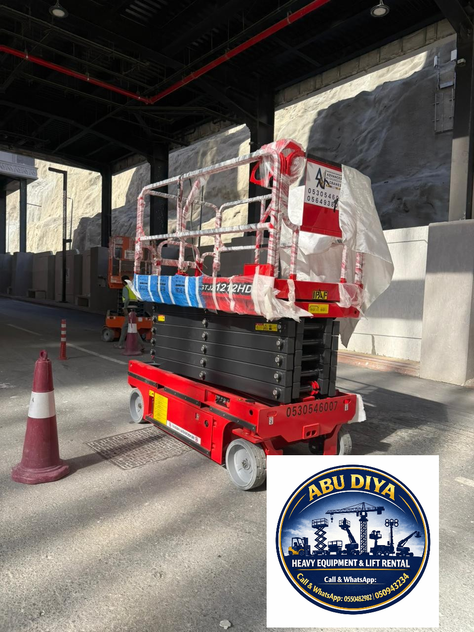 سيزر لفت للإيجار 6m,8m,10m,12m,14m,16m,18m