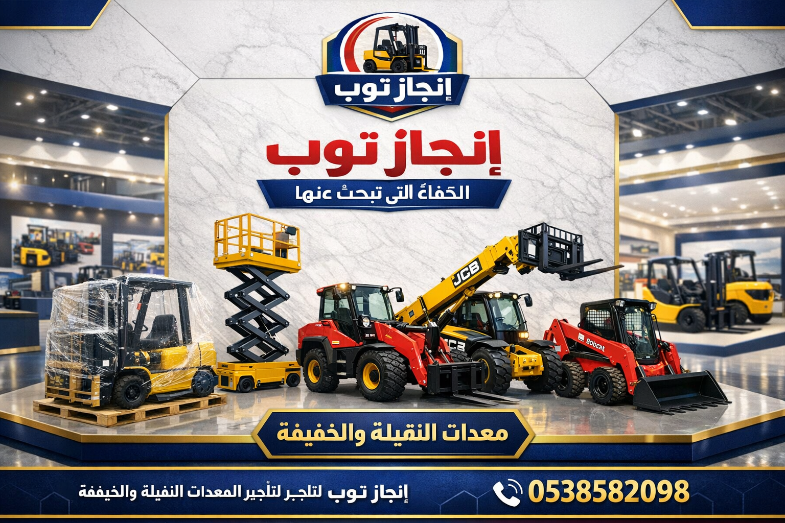 رافعات شوكيه فوركلفت للايجار سيزرلفت للايجار رافعا