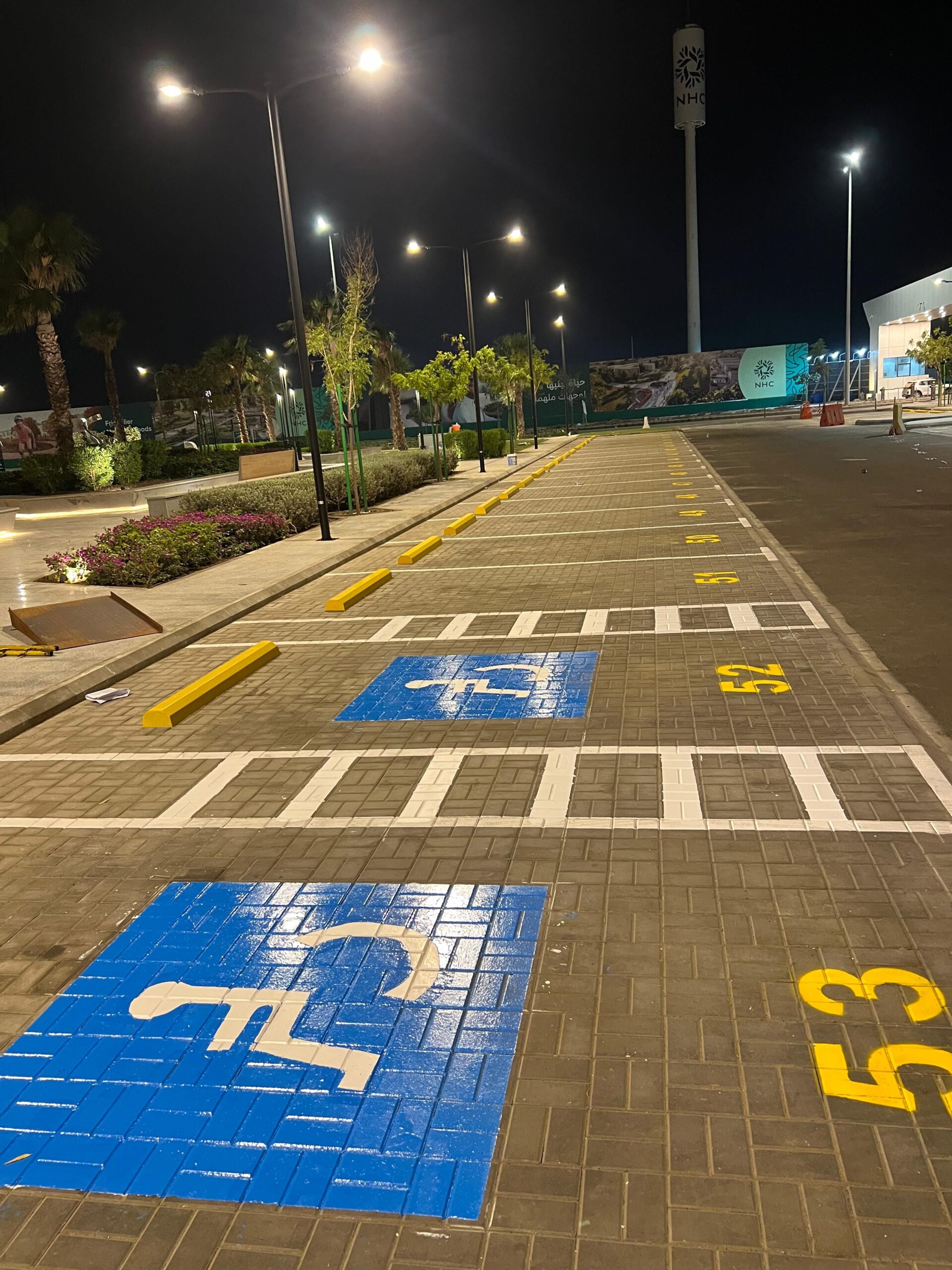 تخطيط طرق تخطيط شوارع مواقف خاصه معاقين مطبات صوتي