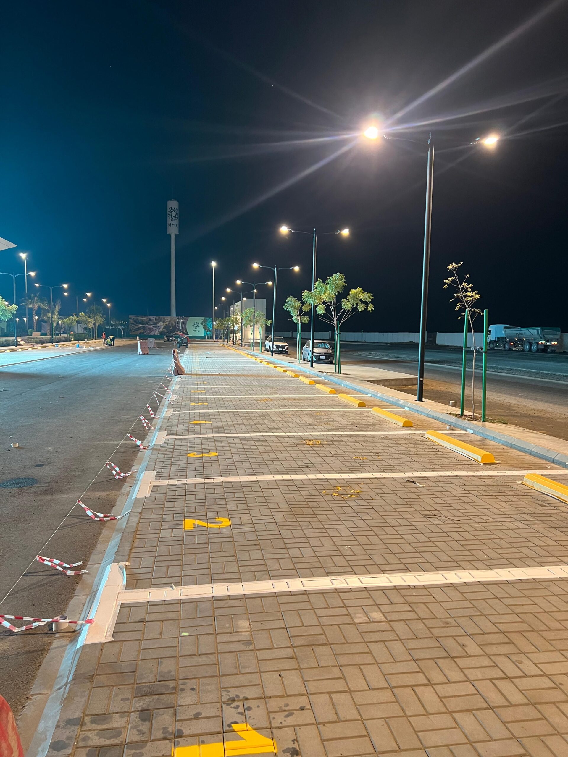 تخطيط طرق تخطيط شوارع مواقف خاصه معاقين مطبات صوتي