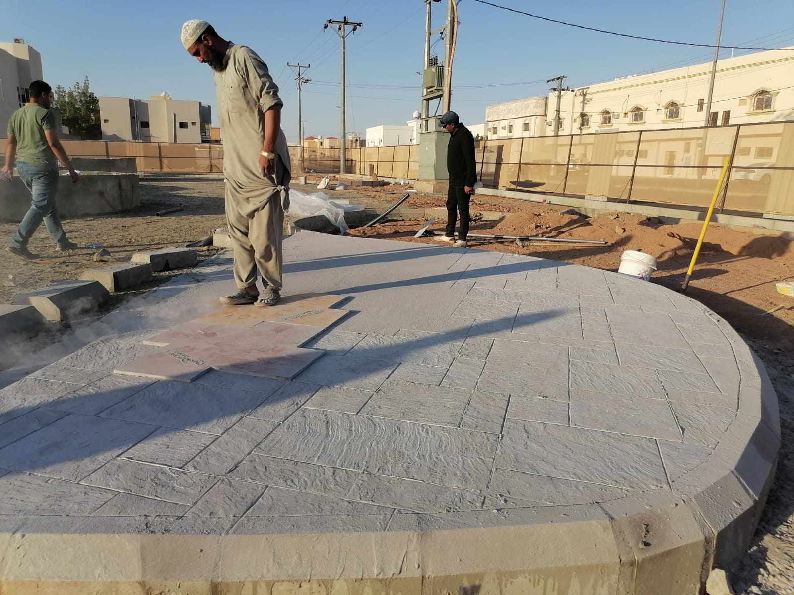 صبة مروحة صبة صبة ميزانية الخرسان مطبوعة صبه ديكور