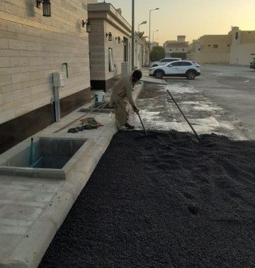 تخطيط مواقف سيارات وأعمال أسفلت