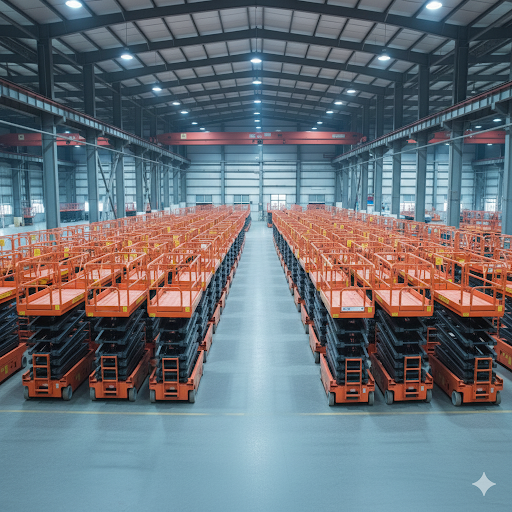 رافعات شوكيه فوركلفت للايجار سيزرلفت للايجار رافعا