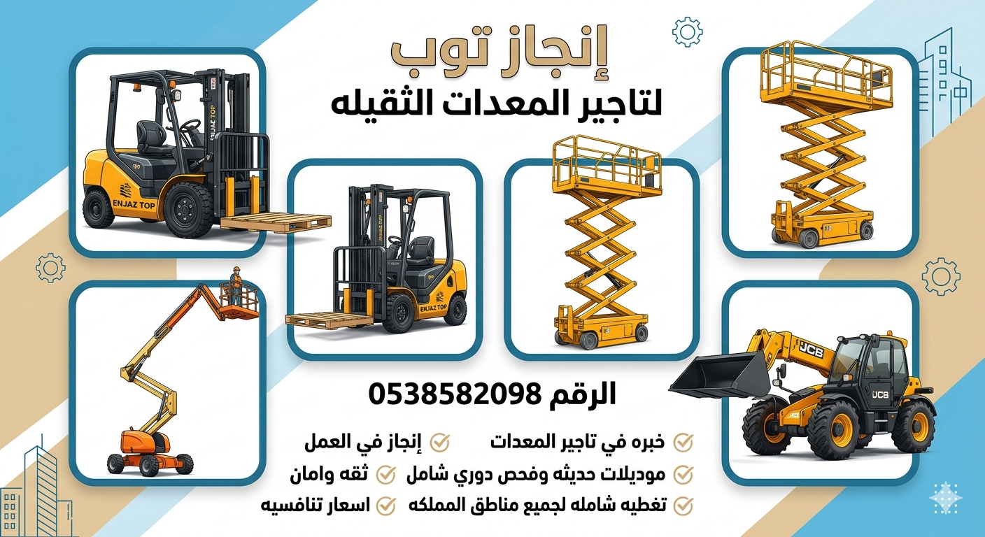 رافعات شوكيه فوركلفت للايجار سيزرلفت للايجار رافعا