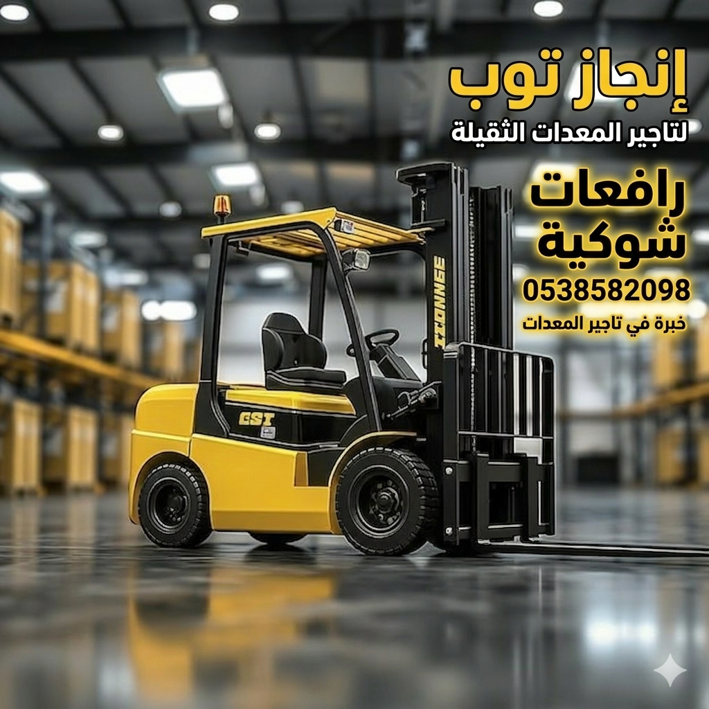تأجير المعدات الثقيله والخفيفه رافعه شوكيه #وسيزرل