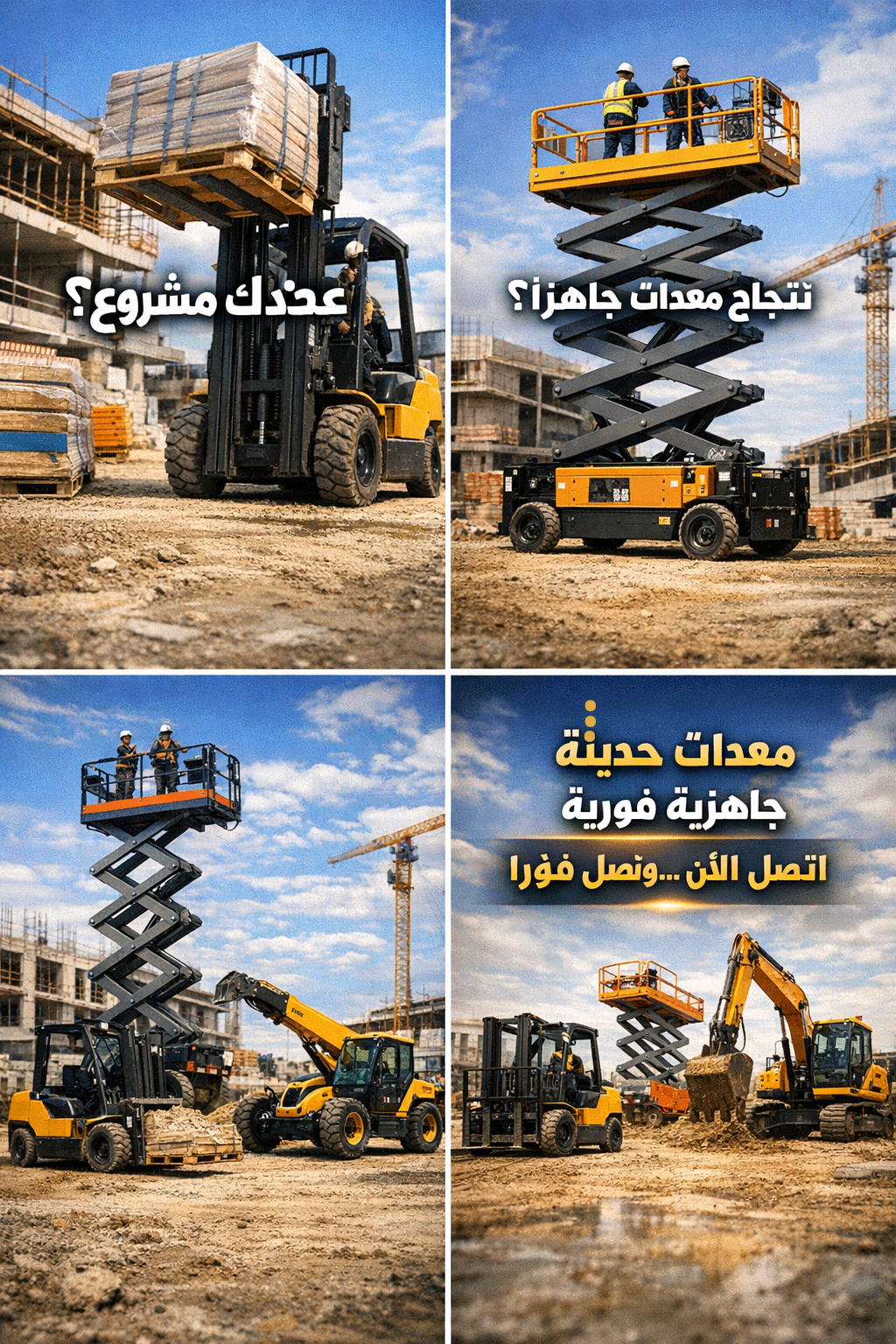 تاجير معدات عمل