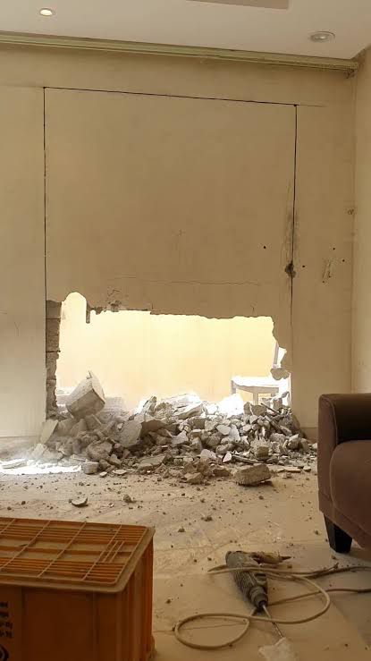 تكسير وترحيل قص خرسانة بالمنشار تخريم كور بناء ليا