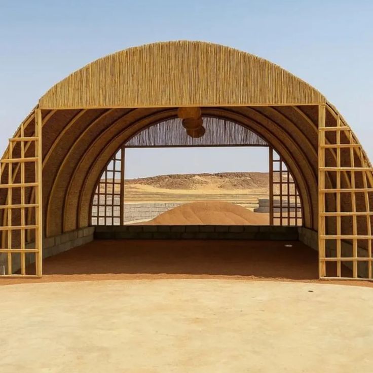 بعد الانتهى من تنفيذ مجلس من الخيزران التراثي بشكل