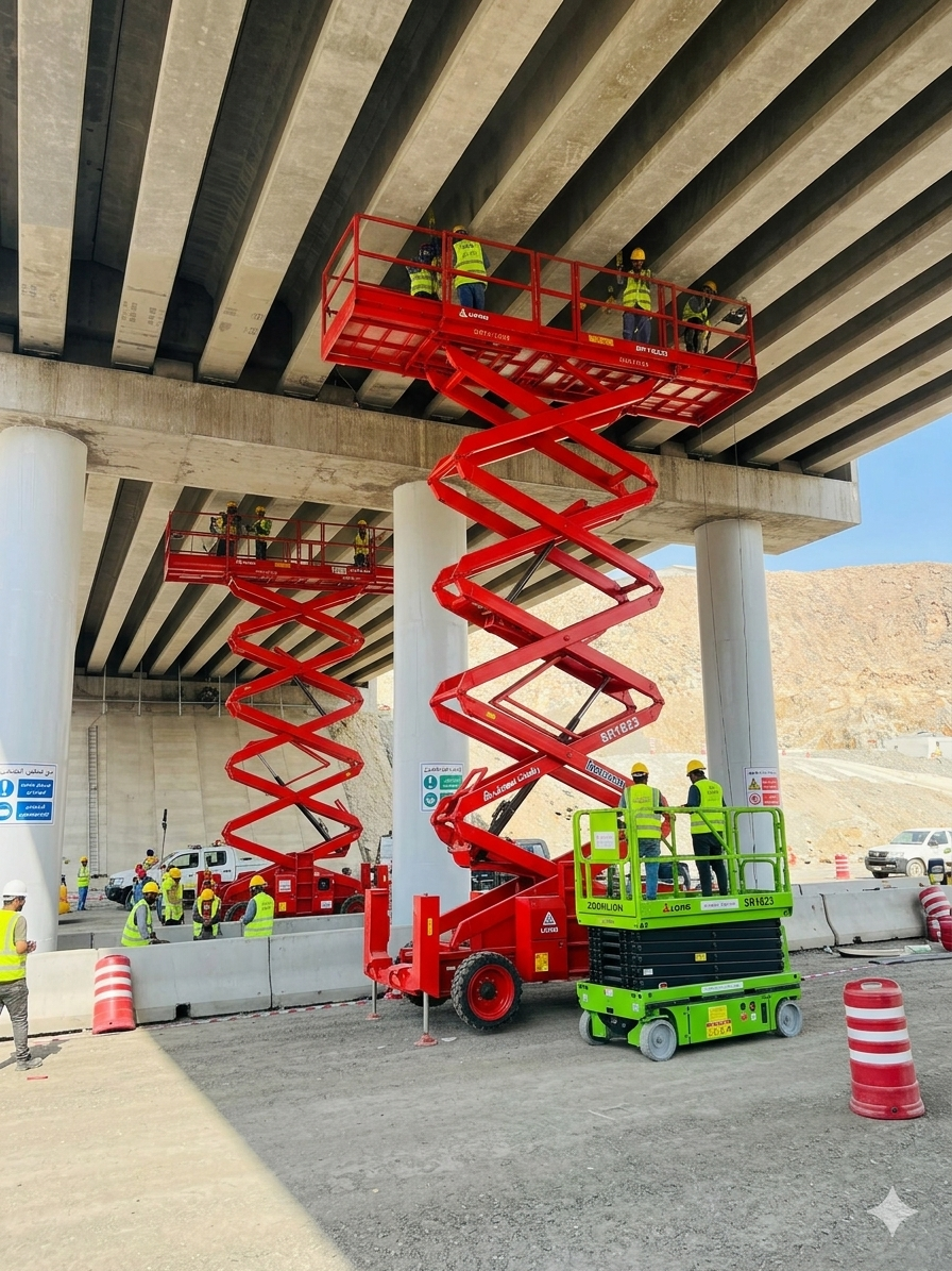 اللايجار سيزرلفت مان لفت رافعة مقصية سقالات كهربائ