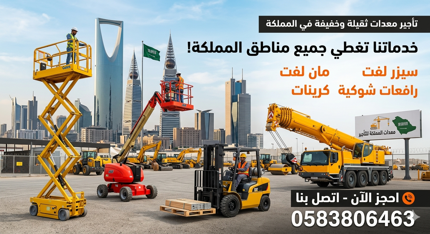 سقالات كهربائيه سيزرلفت للايجار في جده