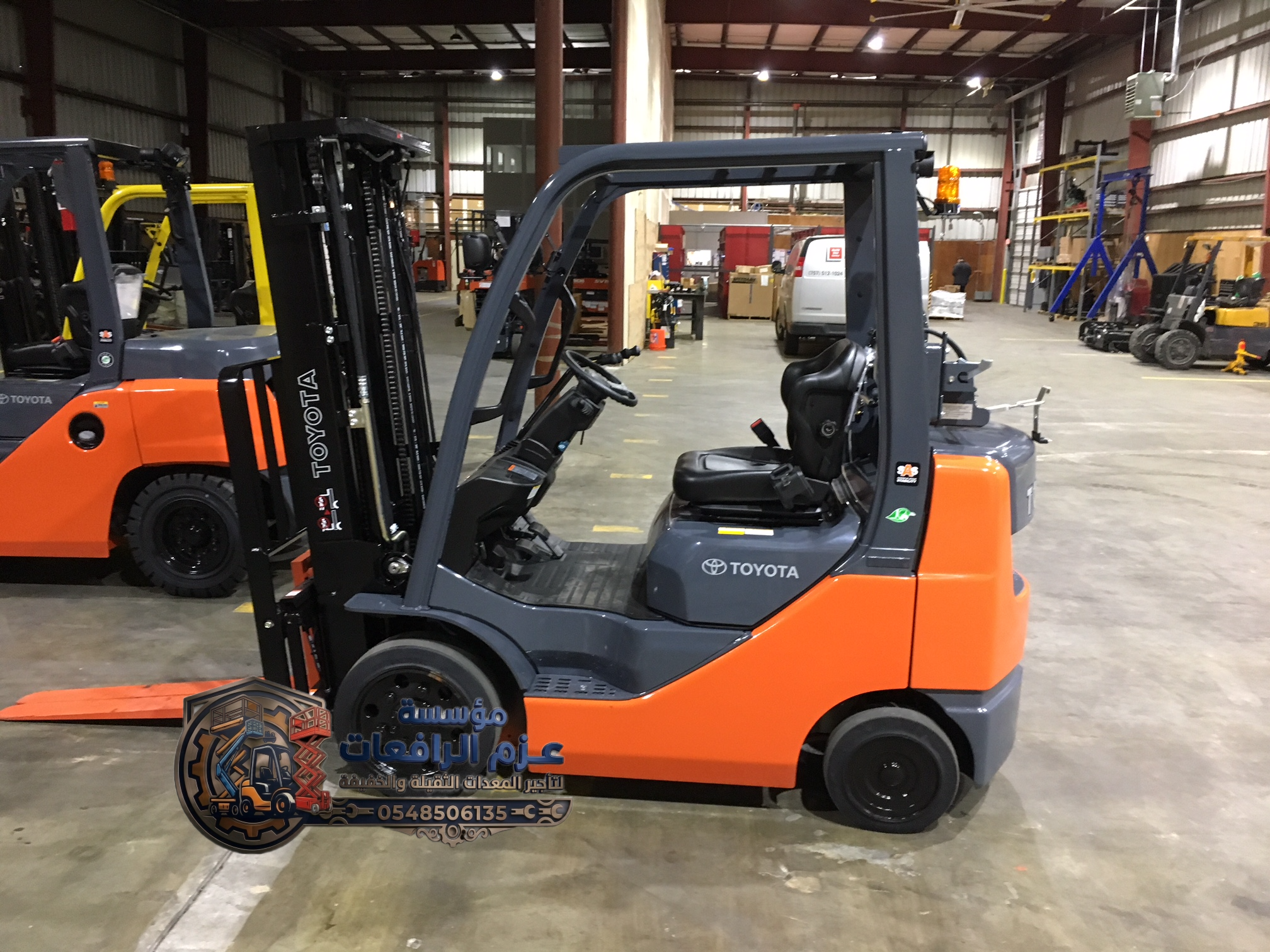 سيزر لفت .. مان لفت .. رافعات شوكية .. للأيجار بال