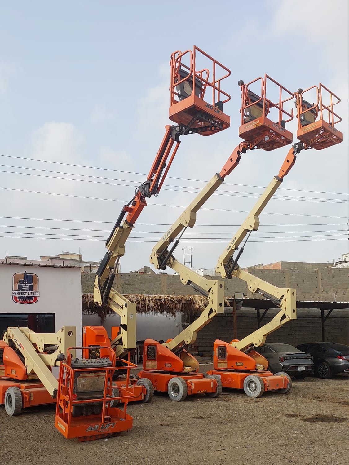 سيزرلفت للايجار كهرباء وديزل ومان لفت للايجار وراف