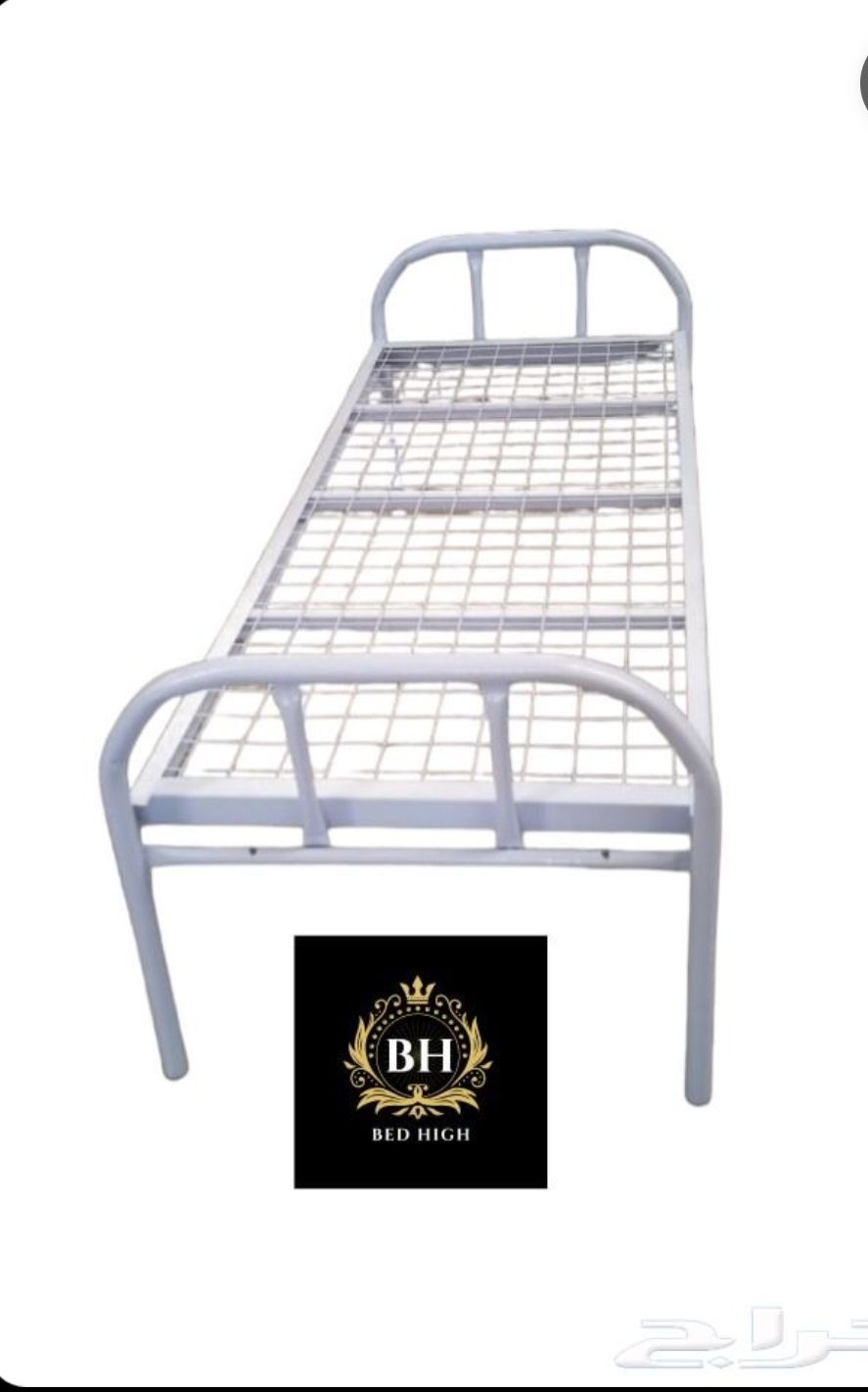 يوجد لدينا سراير حديد دور دورين عليه ضمان خمس سنوا