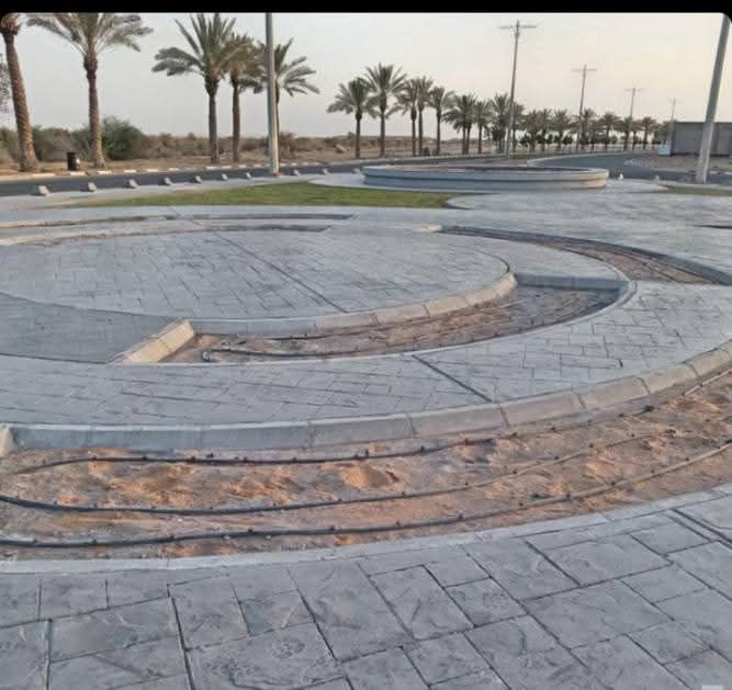 صبة مروحة صبة صبة ميزانية الخرسان مطبوعة صبه ديكور