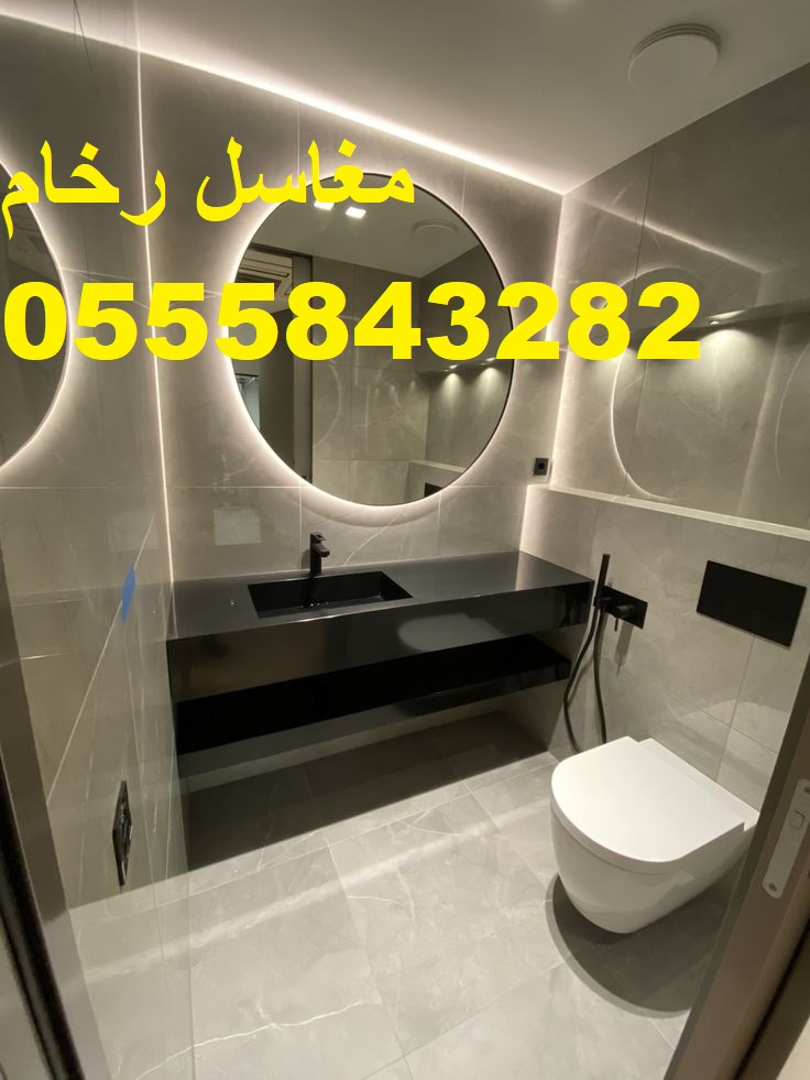 تنفيذ مغاسل رخام حسب المقاس خلال أيام