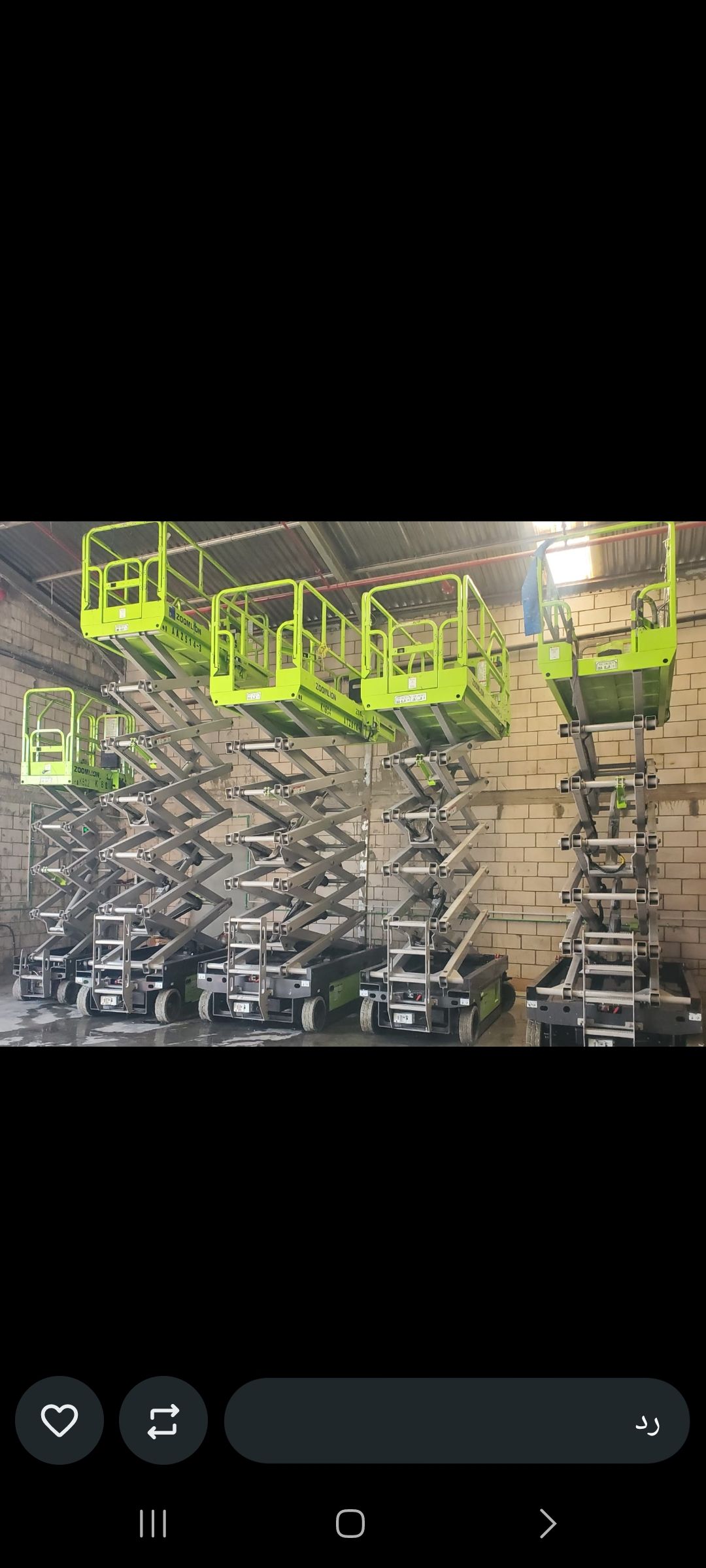 سيزرلفت 12متر للايجار جده مكه سيزرلفت 8متر للايجار