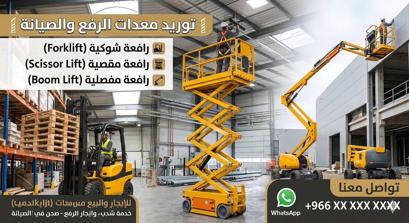 اللايجار سيزرلفت مان لفت رافعة مقصية سقالات كهربائ