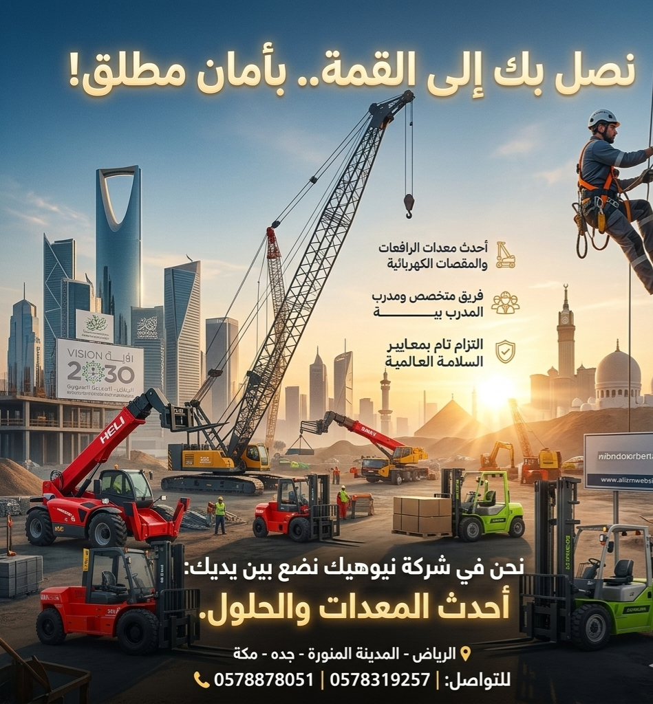 سيزرلفت ومانلفت للايجار شهري سنوي أسبوعي يومي