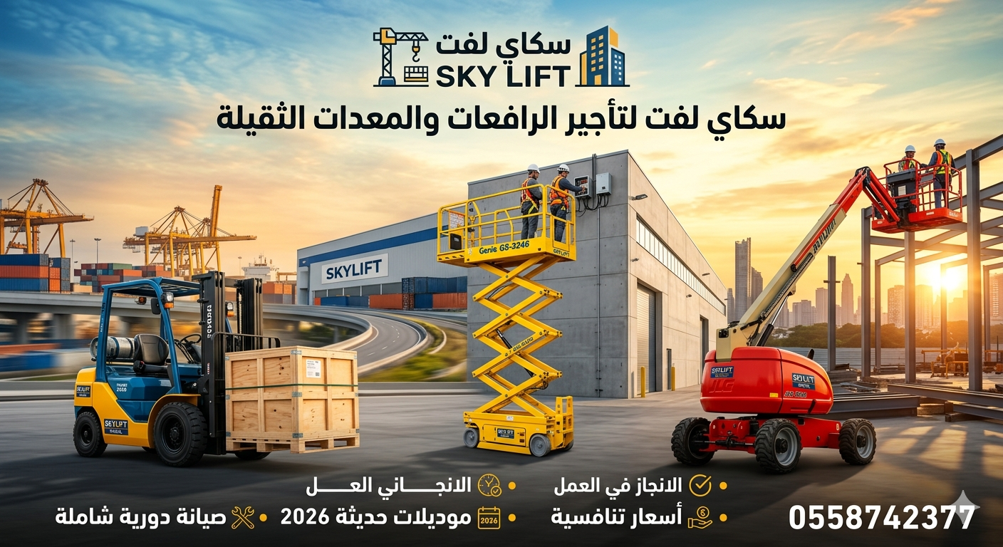 Scissor lifts for rent, electric and diesel, Jedda