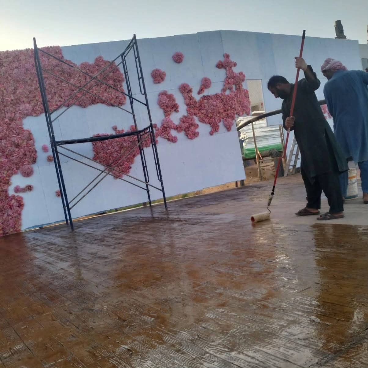 صبة مروحة صبة صبة ميزانية الخرسان مطبوعة صبه ديكور
