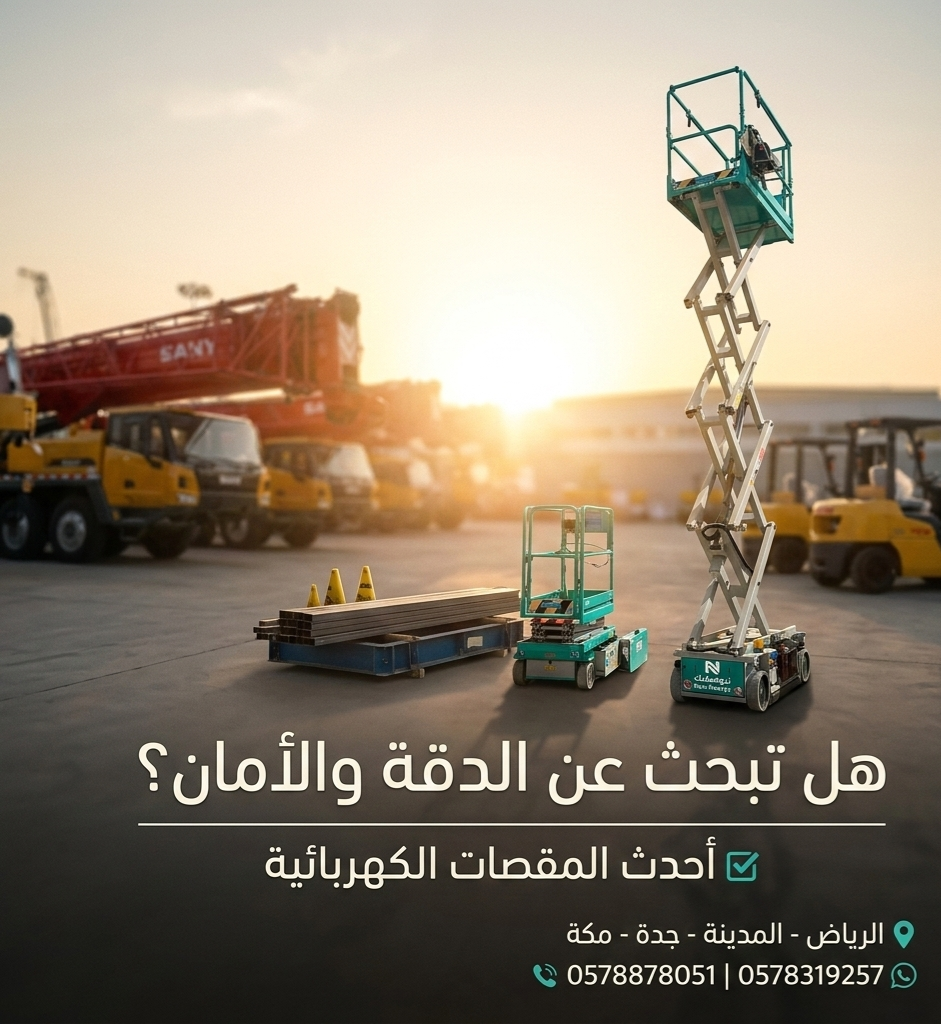 رافعه شوكيه للايجار شهري سنوي أسبوعي يومي
