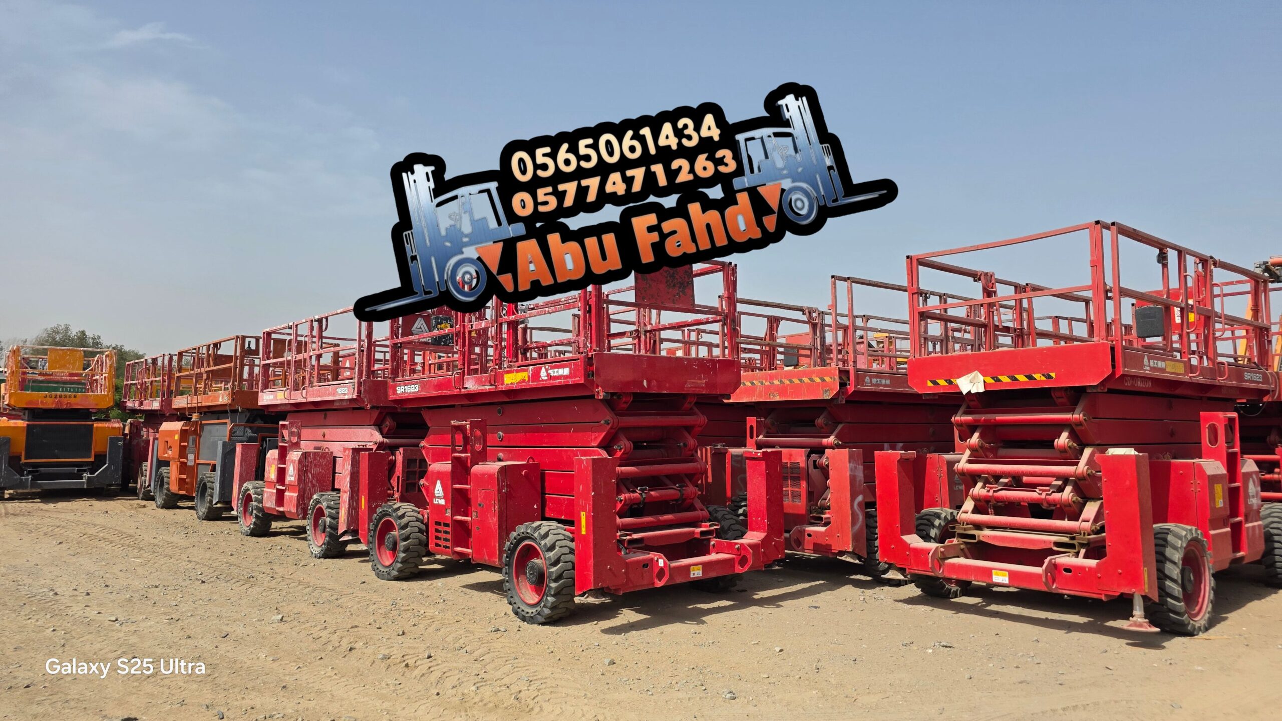 8m scissorLifts for Rent in Jeddah# 10m_scissorLif