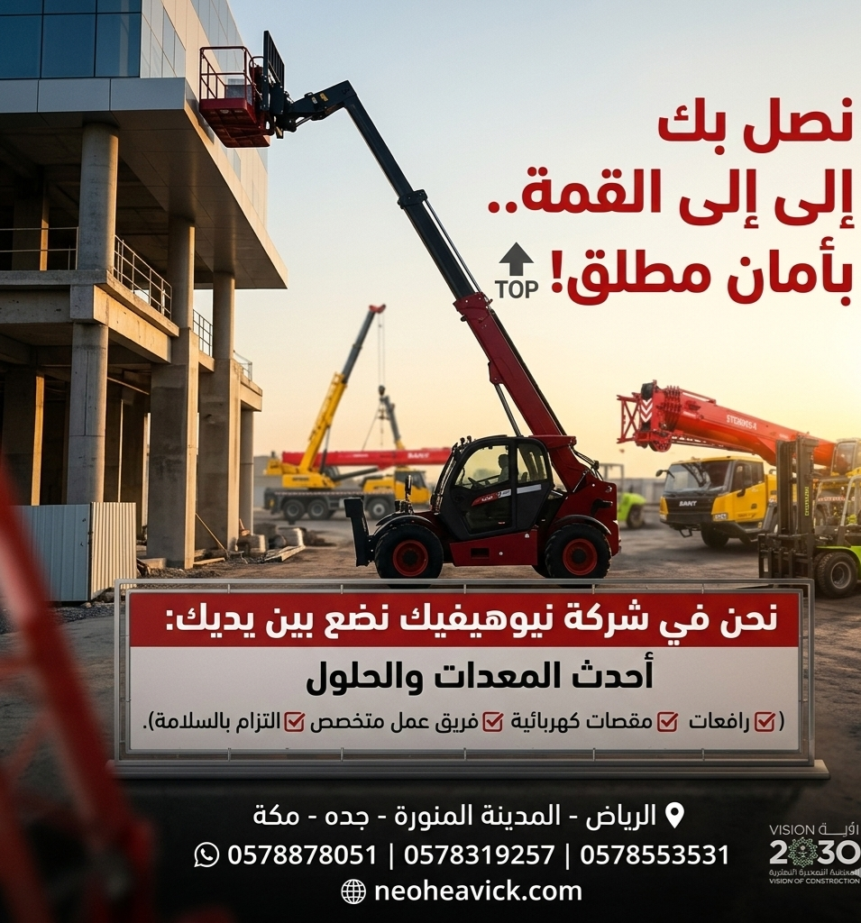 رافعه شوكيه للايجار شهري سنوي أسبوعي يومي