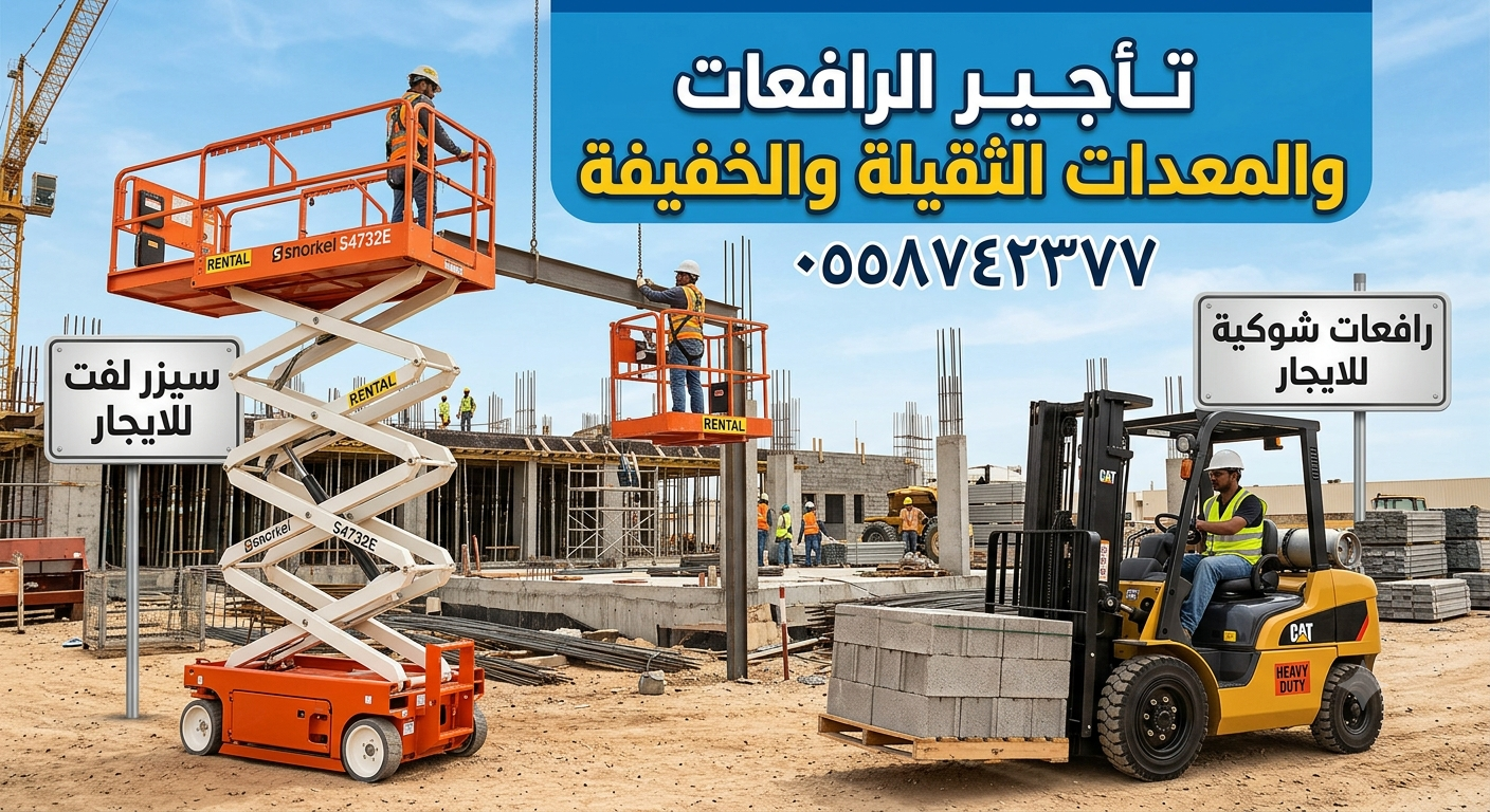 رافعات شوكيه فوركلفت مان لفت سيزرلفت كرينات بوبكات