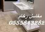 مغاسل رخام فخمة للفلل والشقق – شغل نظيف ومضمون