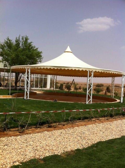 مظلات سيارات حديد وقماش PVC