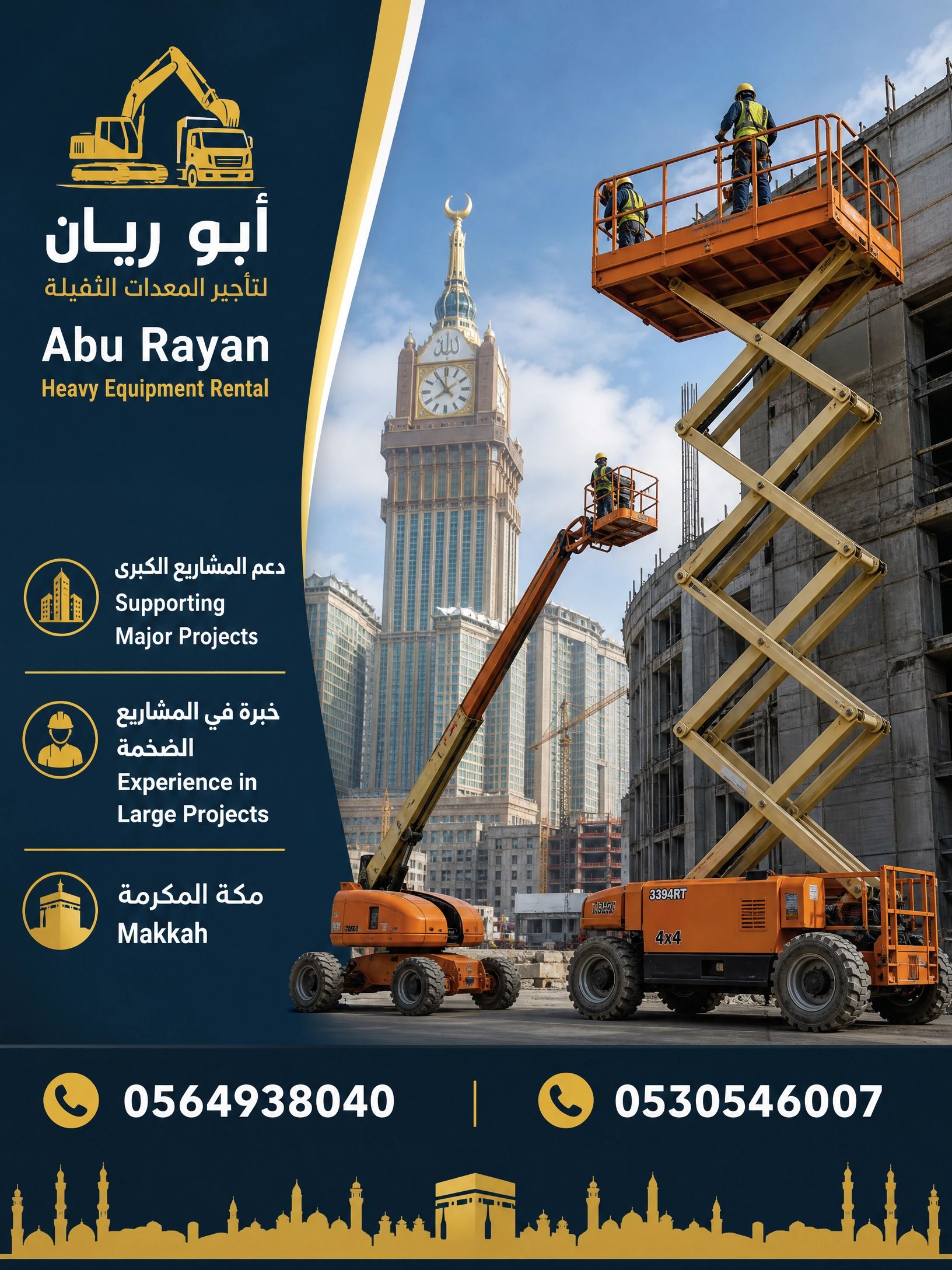 تاجير سيزر لفت مان لفت رافعه مقصيه سقاله كهرباء جم