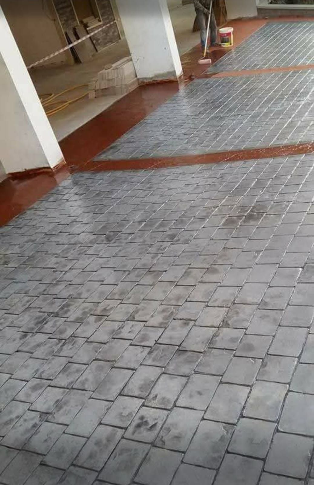 صبة مطبوعة شغل ديكورات خرسانية مطبوعة ميزانية