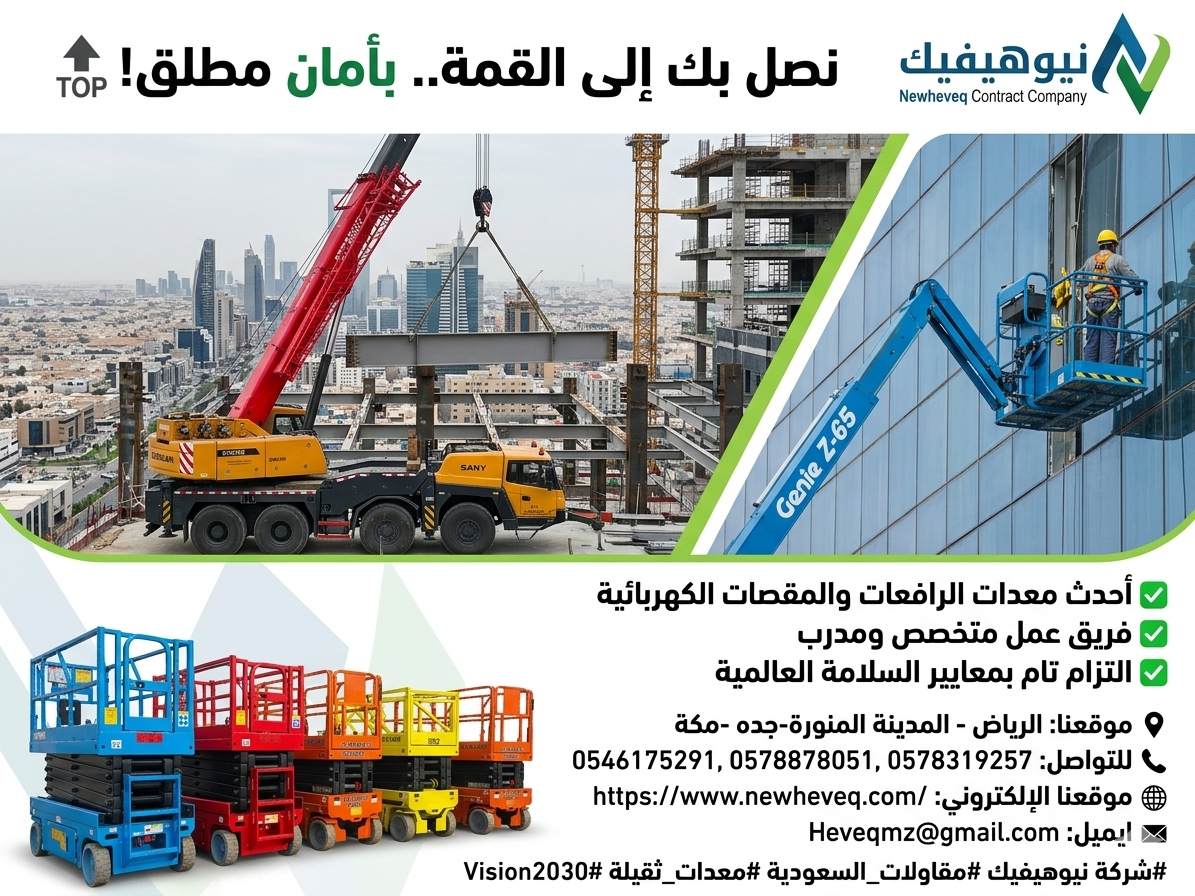 شركة نيوهيفيك للمقاولات وتأجير المعدات الثقيلة وال