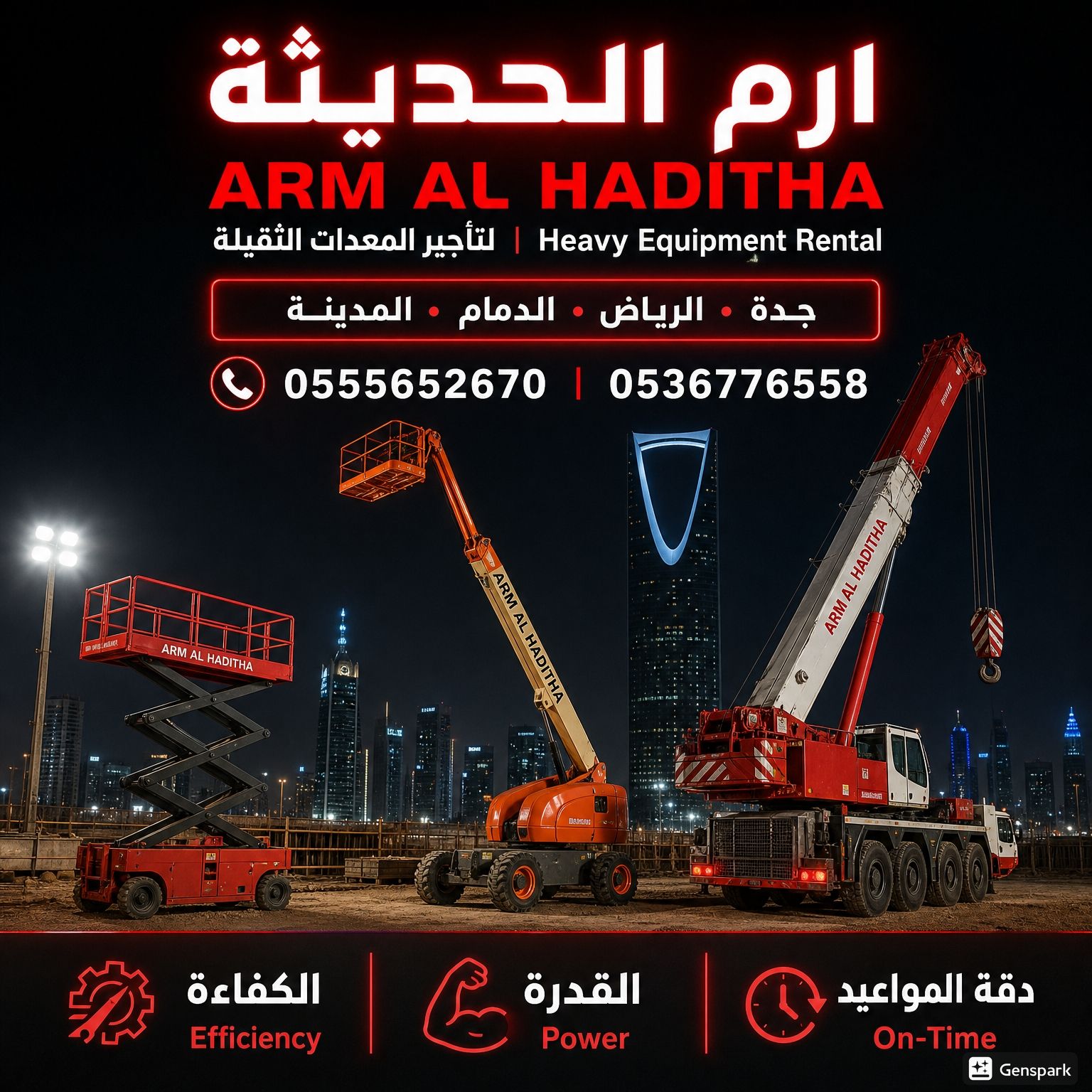 تاجير(سيزرلفت كهرباء وديزل، مان لفت، كرين، رافعات)