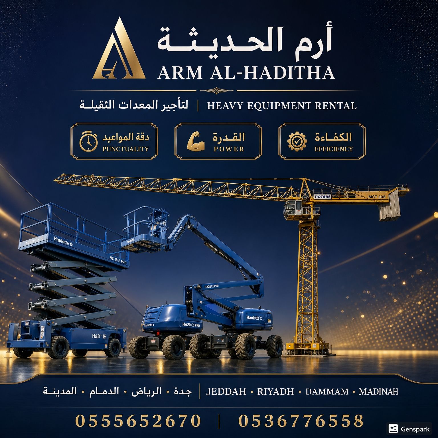 تأجير سيزرلفت، مان لفت، كرينات، رافعات شوكيه بجميع