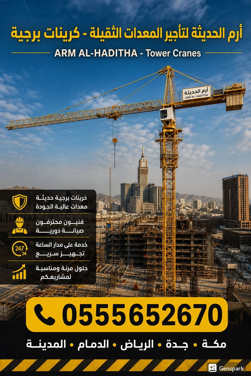 ايجار كرينات cranes جده والرياض والدمام والمدينه 0