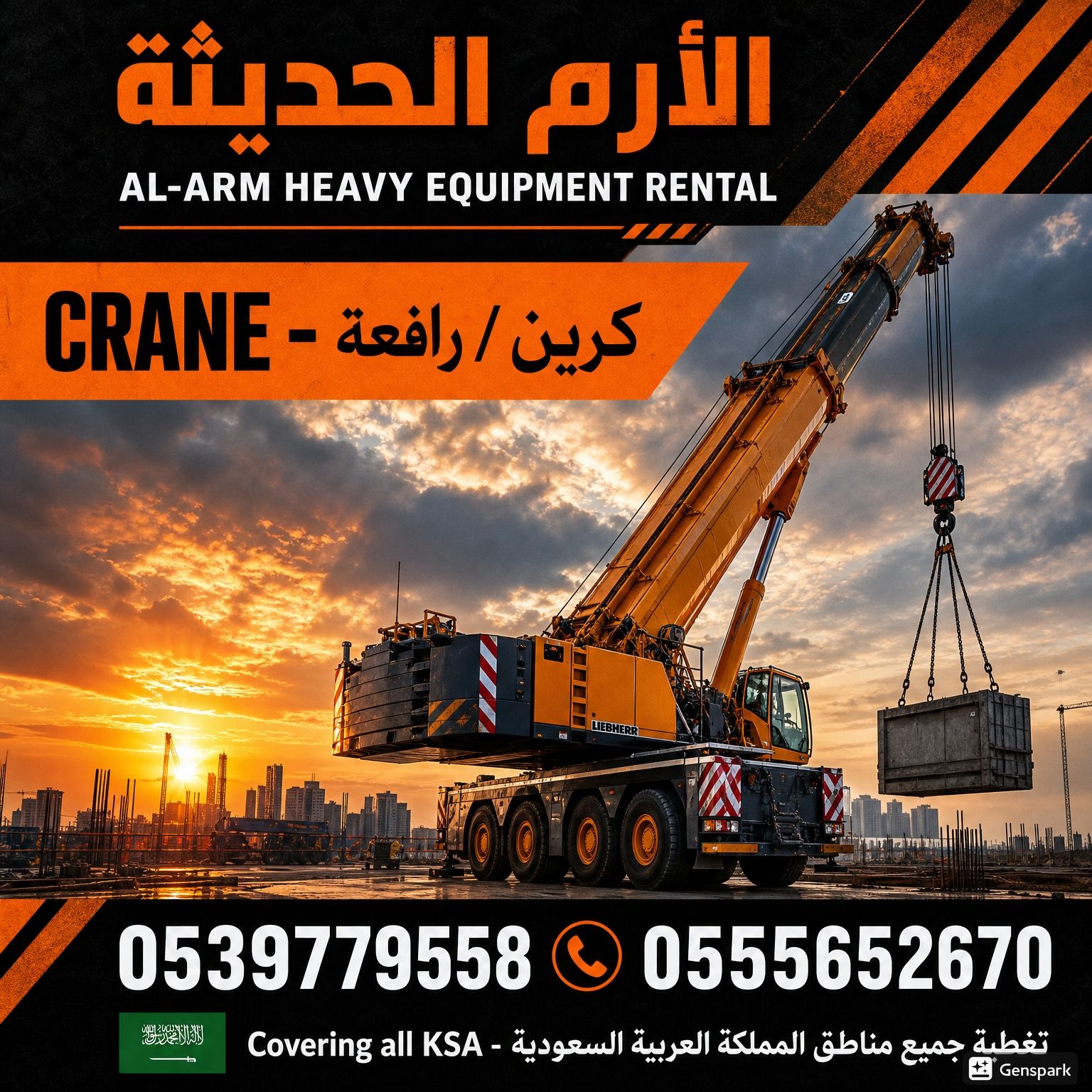 ايجار كرينات cranes جده والرياض والدمام والمدينه 0