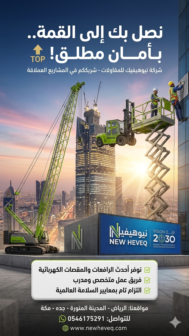 شركة نيوهيفيك للمقاولات وتأجير المعدات الثقيلة وال